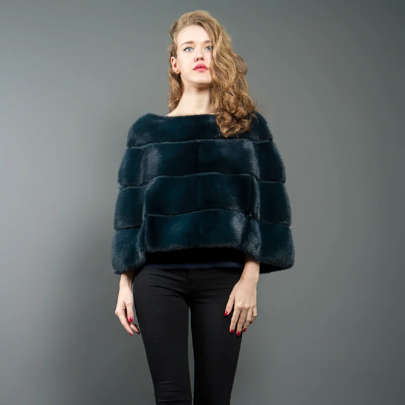 Mink Fur Bolero Green Gstaad