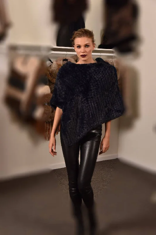 Faux Fur Poncho