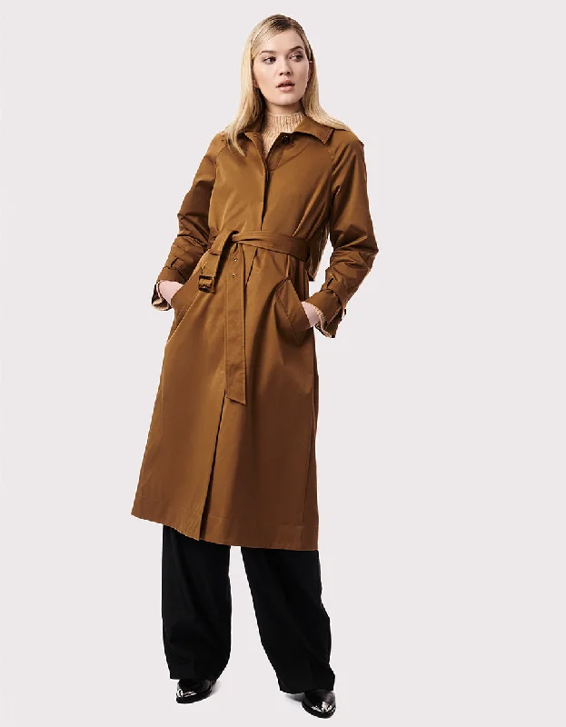 Getaway Belted Long Rain Coat