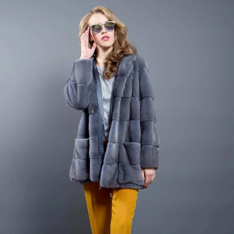 Mink fur Parka with Hood