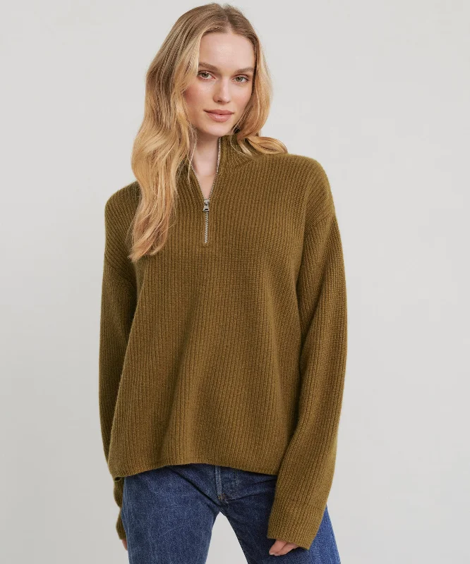 Cashmere Half Zip