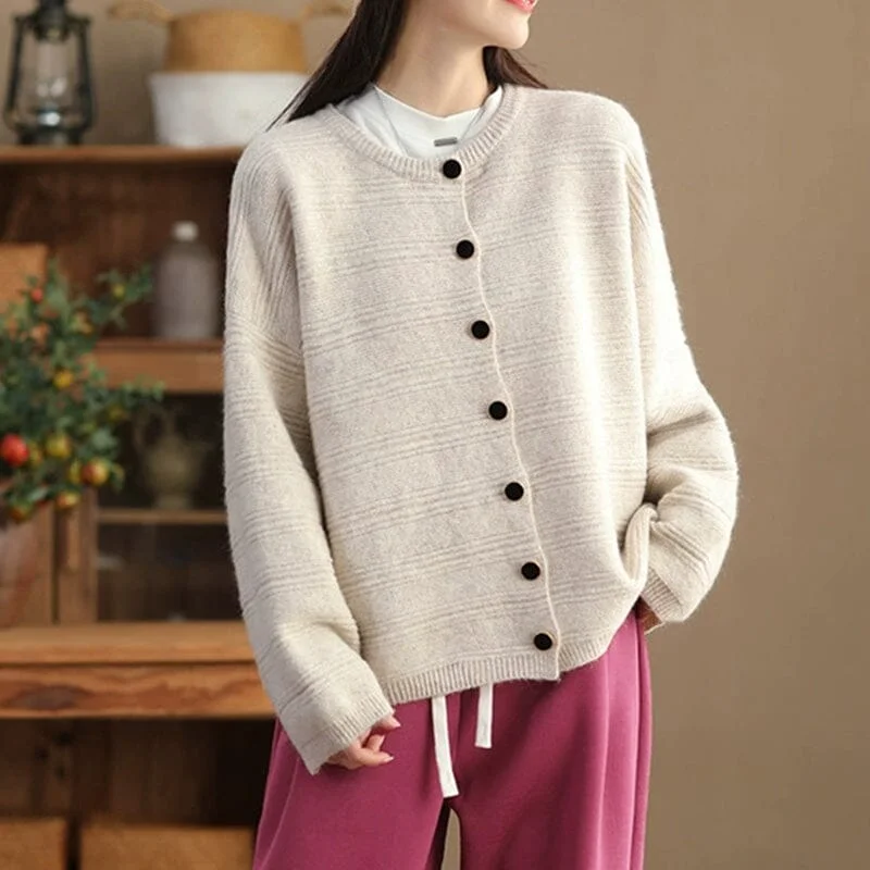 Autumn Winter Stylish Casual Woolen Cardigan