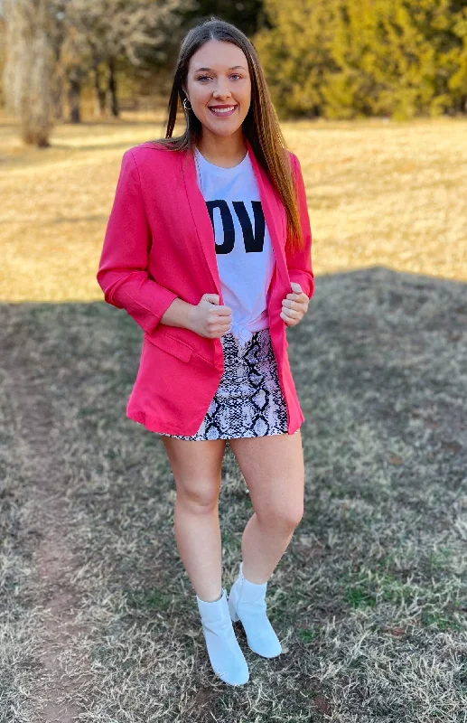 Coral Pink Sophie Blazer