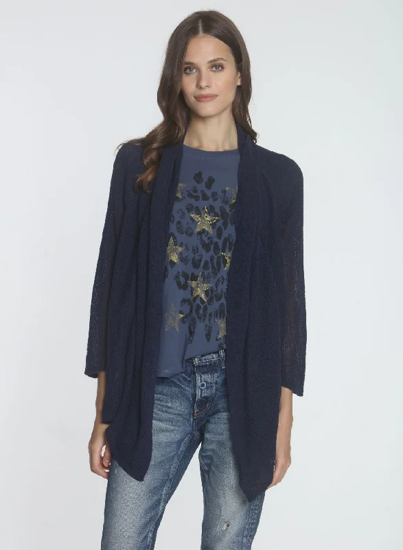 Chelsea Rib Cardigan - Navy