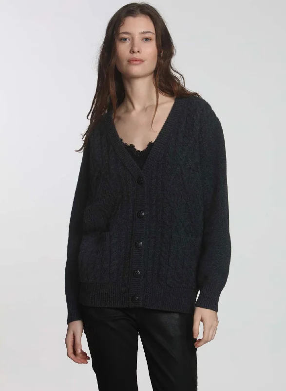 Gunnar J Cardigan - Charcoal