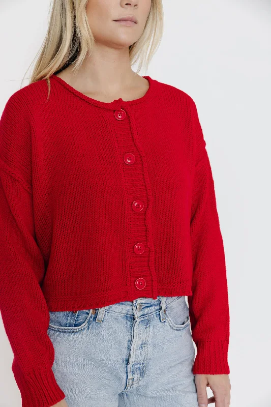 Knox Cardigan in Tomato