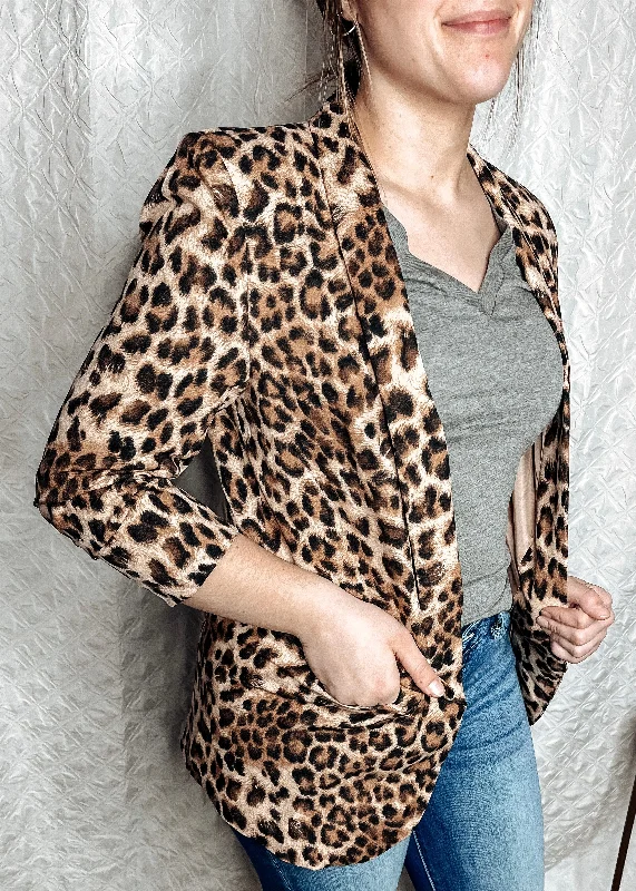 Leopard Print Sophie Blazer