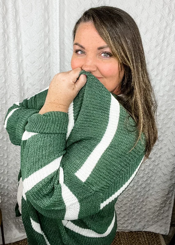 Let’s Get Cozy OLIVE knit sweater