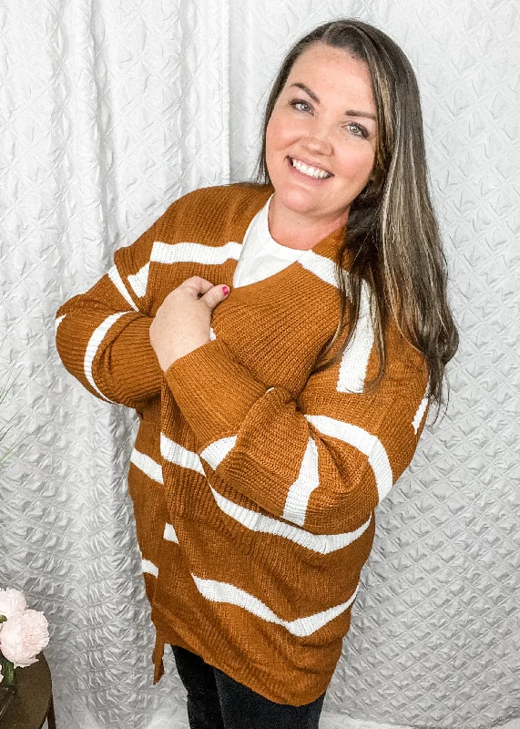 Let’s Get Cozy RUST sweater cardigan