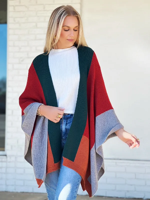 Mary Poncho- Green (FINAL SALE)