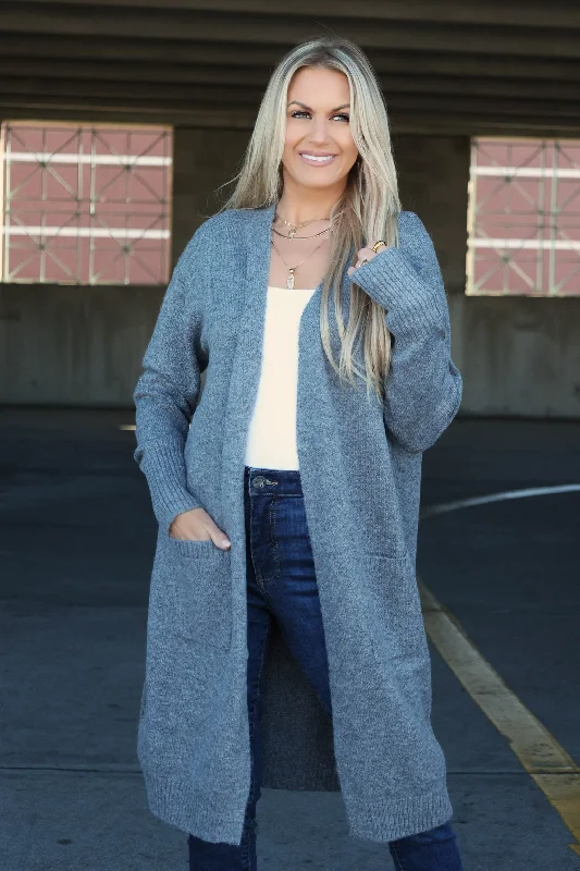 Salem Cardigan - Heather Grey(FINAL SALE)