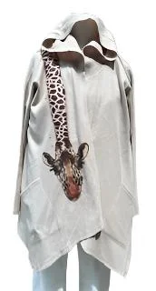 Women's Cotton Hooded Jacket Giraffe Large