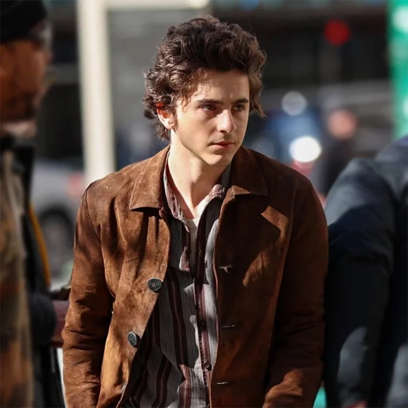 A Complete Unknown Timothée Chalamet Brown Jacket