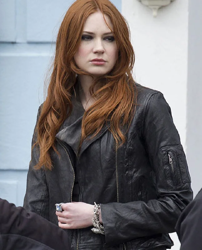 Karen Gillan Doctor Who TV Series Leather Jacket