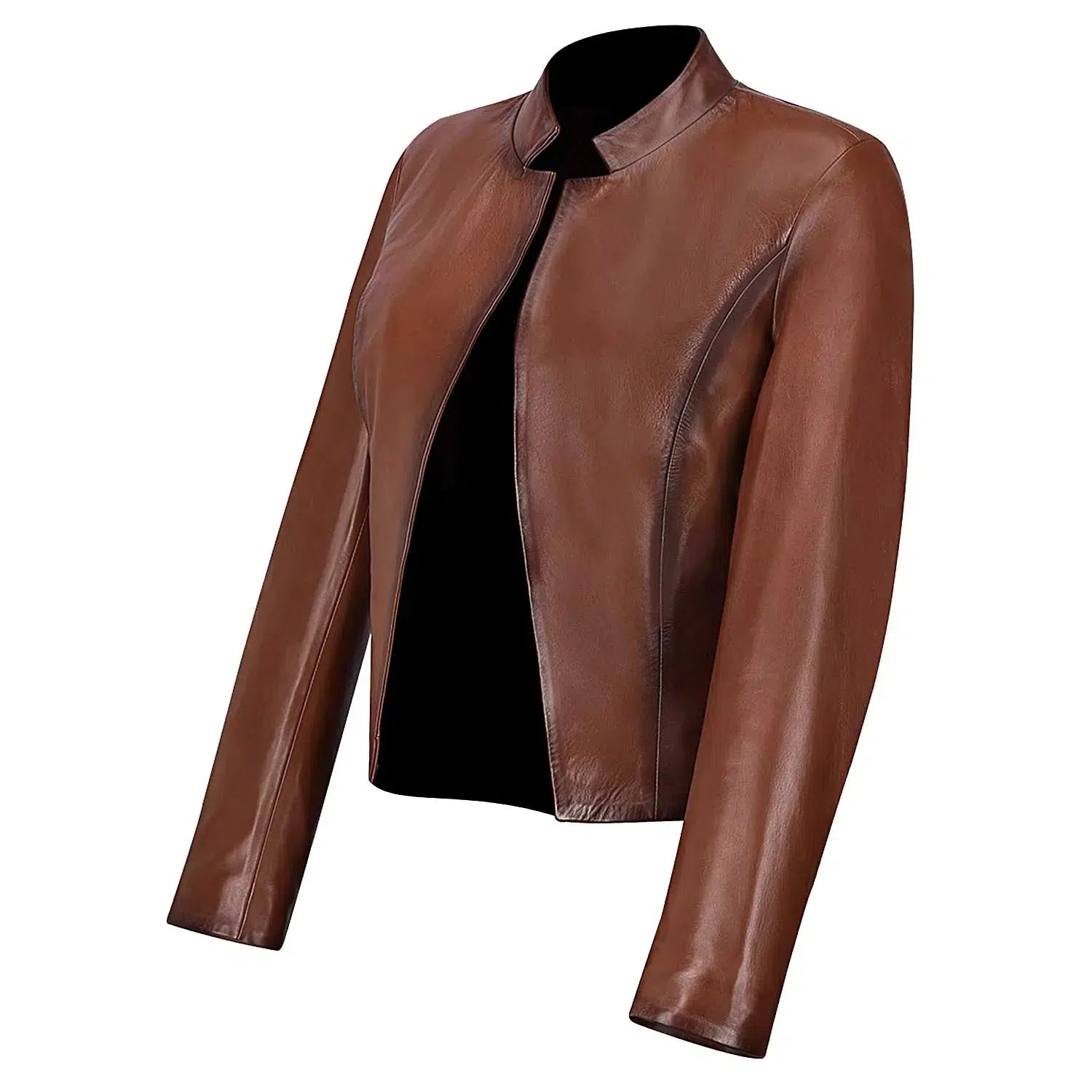M280COC - Cuadra brown dress casual fashion leather jacket for women
