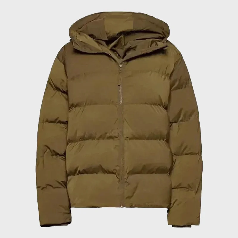 Men's Brown Puffer Jacket