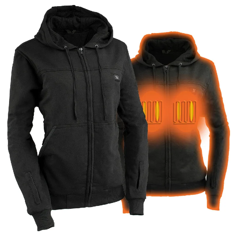 Nexgen Heat MPL2717DUAL Technology Women's Heated Hoodie - Black