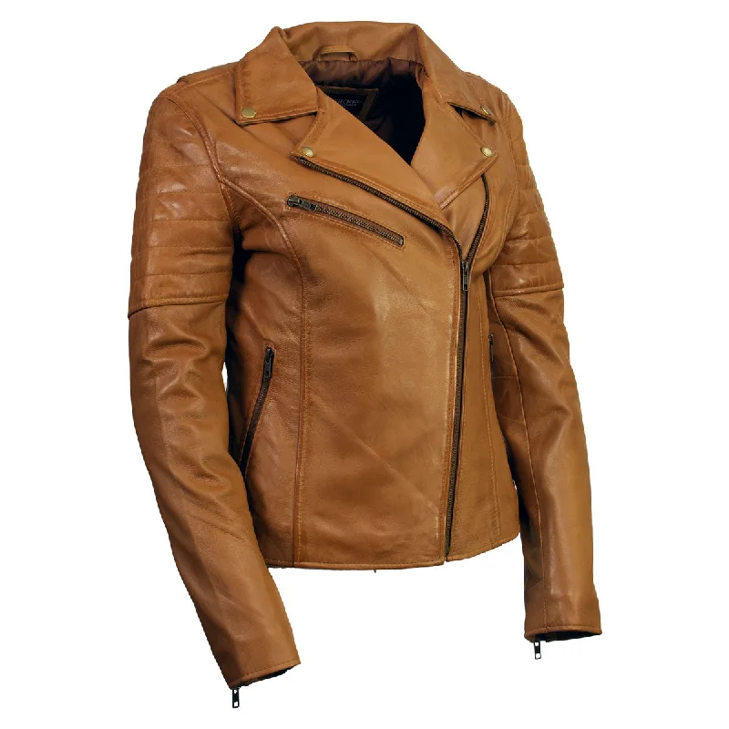 Milwaukee Leather Women's Duchess Whiskey Motorcycle Style Fashion Casual Leather Jacket SFL2870 Milwaukee Leather Women's Duchess Whiskey Motorcycle Style Fashion Casual Leather Jacket SFL2870