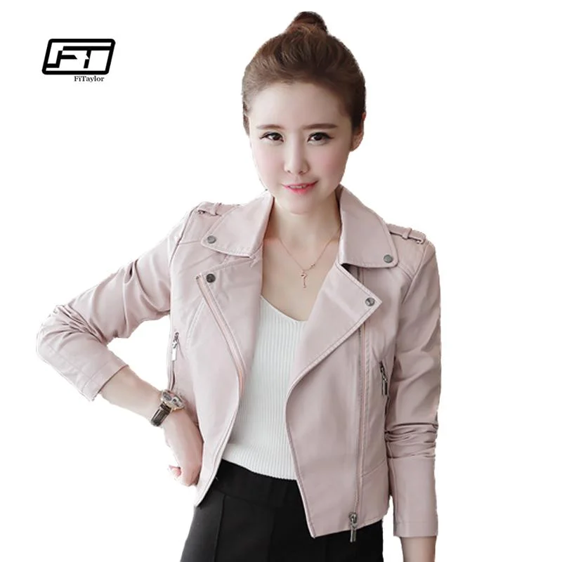 New Autumn Winter Women Leather Jackets