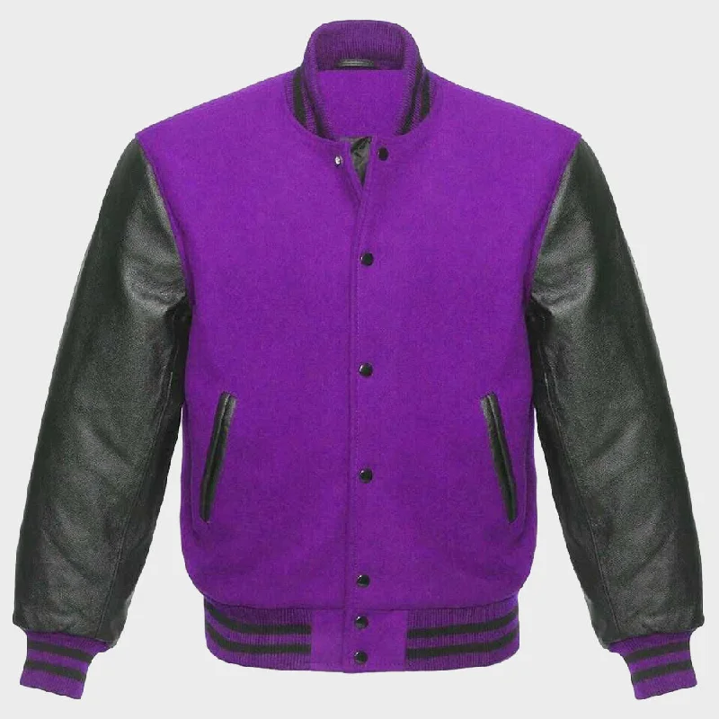 Purple Womens Varsity Jacket
