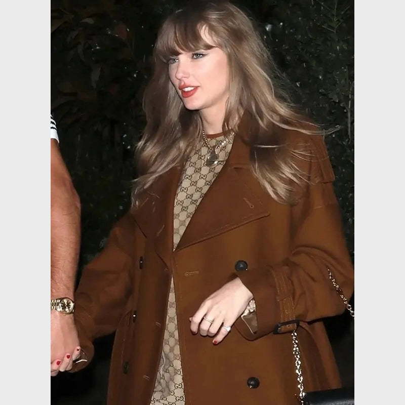Taylor Swift GANT Oversized Brown Trench Coat