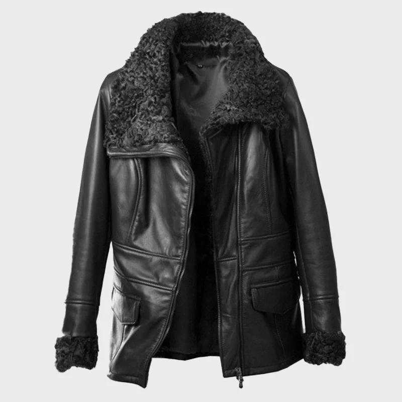 Women's Leather and Persian Lamb Coat